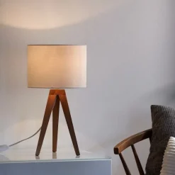 Kullen bordslampa ek/vit