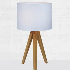 Kullen bordslampa ek/vit