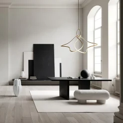 Kumo chandelier taklampa Big brass