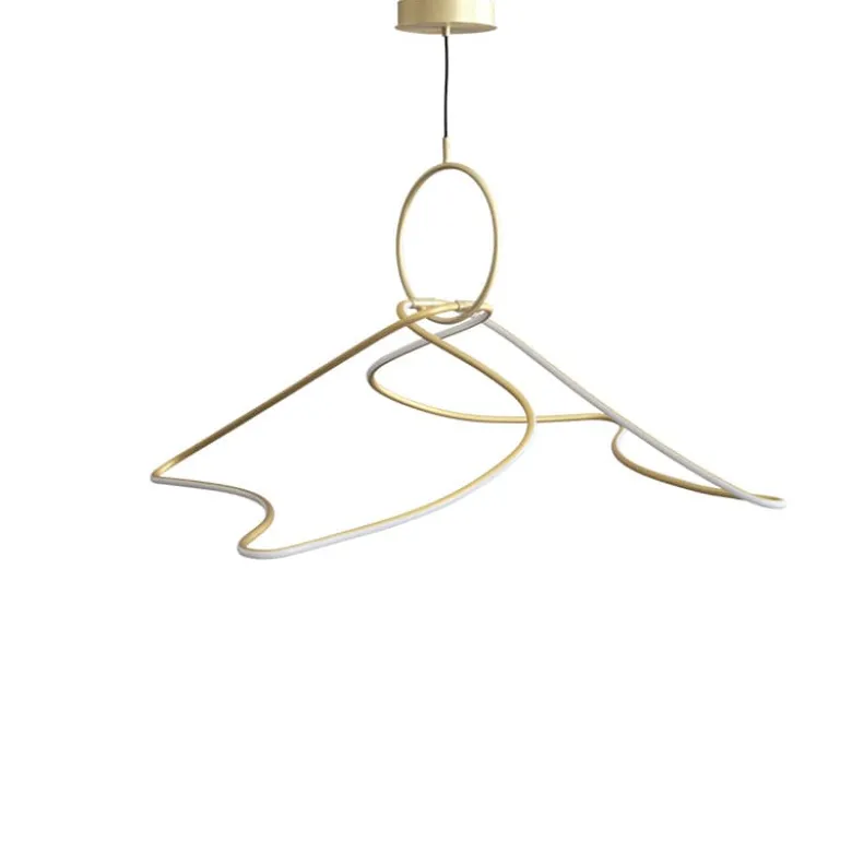 Kumo chandelier taklampa Big brass