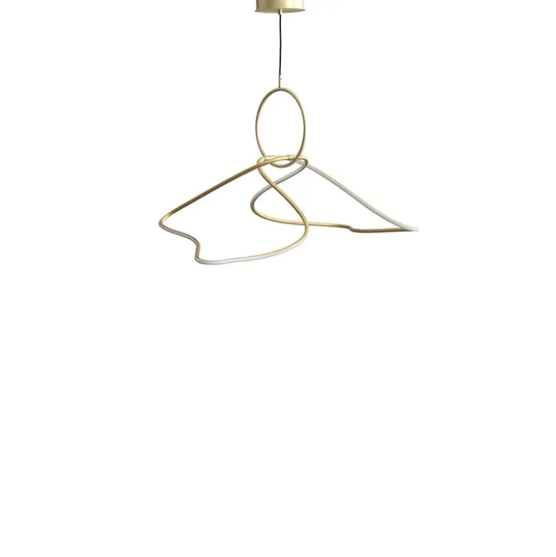 Kumo chandelier taklampa Mini brass