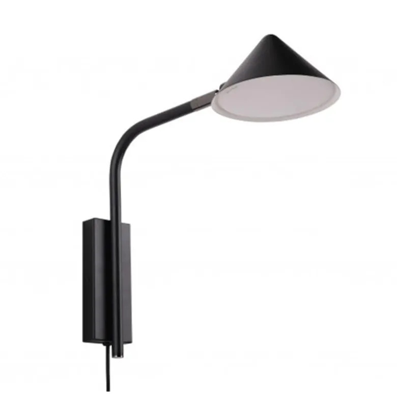 Kuro vägglampa svart
