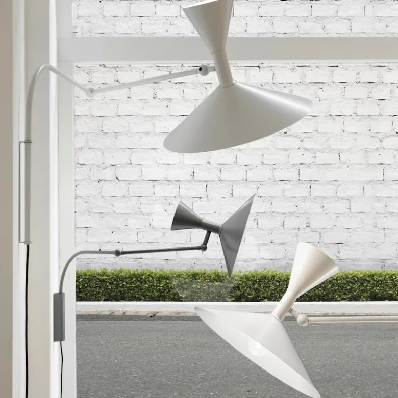 Lampe de Marseille mini vägglampa grå