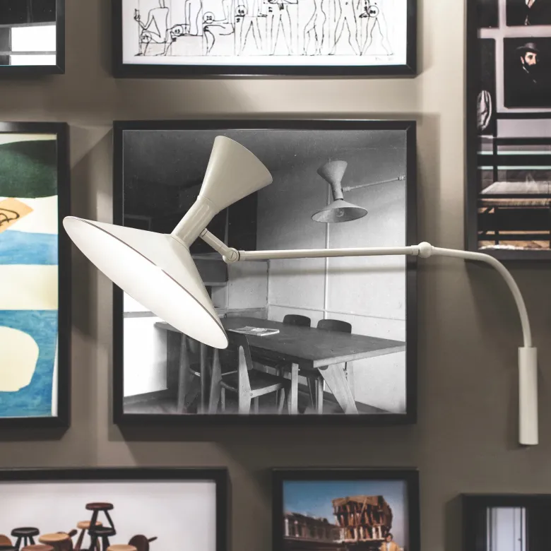 Lampe de Marseille mini vägglampa vit