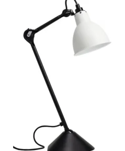 Lampe Gras N°205 bordslampa round svart/vit