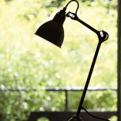 Lampe Gras N°205 bordslampa round svart