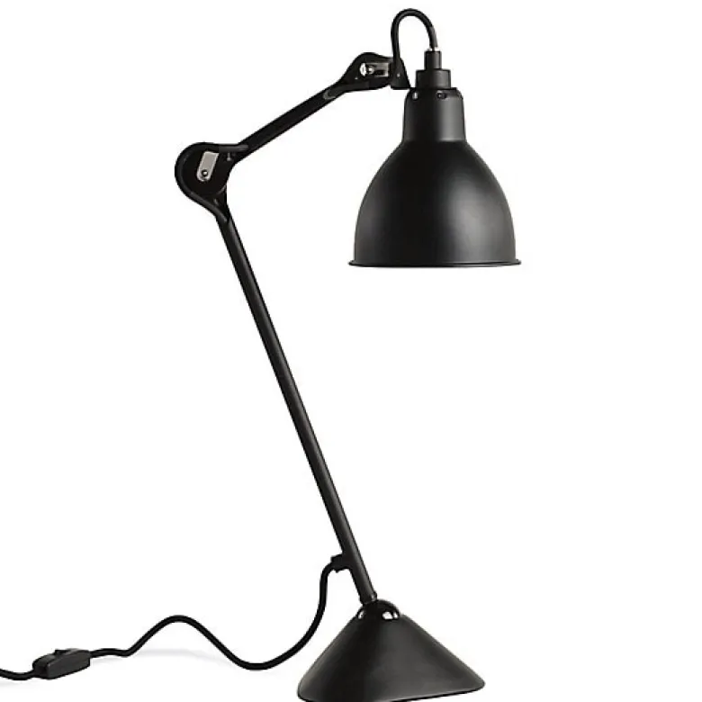Lampe Gras N°205 bordslampa round svart