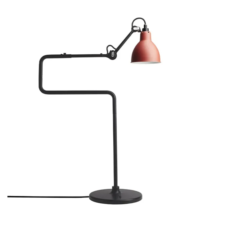 Lampe Gras N°317 bordslampa svart/röd