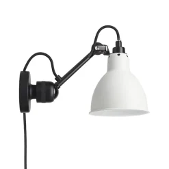 Lampe Gras N°304 CA vägglampa round svart/vit