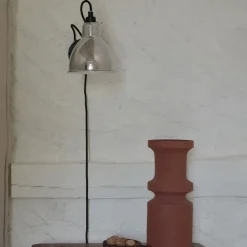 Lampe Gras N°304 CA vägglampa round svart/krom