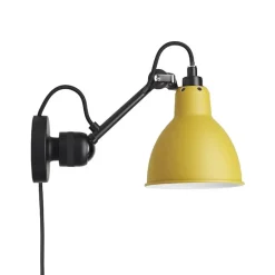 Lampe Gras N°304 CA vägglampa round svart/gul