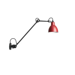 Lampe Gras N°304 L40 vägg/taklampa round svart/röd