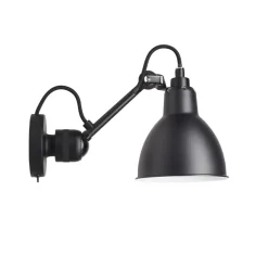 Lampe Gras N°304 SW vägglampa round svart