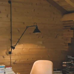 Lampe Gras N°214 vägglampa conic svart