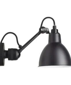 Lampe Gras N°304 vägglampa round svart
