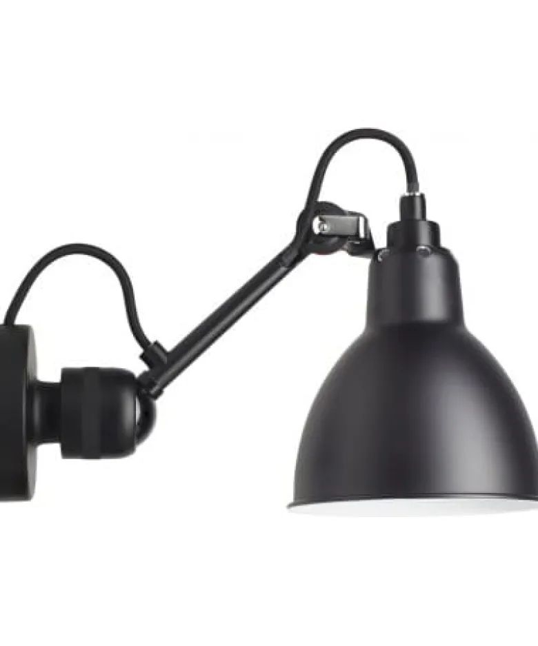 Lampe Gras N°304 vägglampa round svart