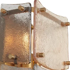 Laurent Vägglampa antik mässing/glas