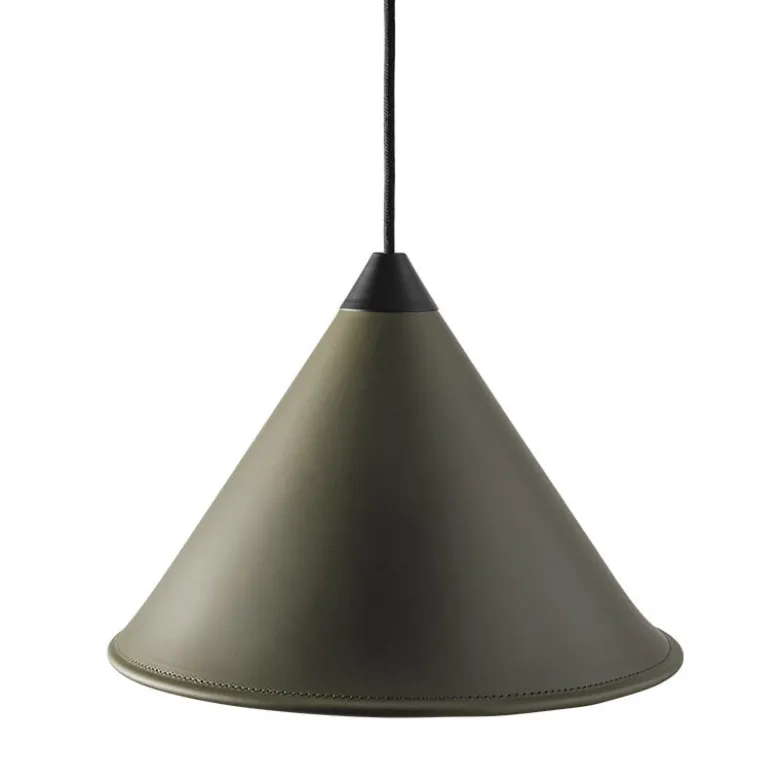 Leather Cone Namibia Ø45 taklampa grass green