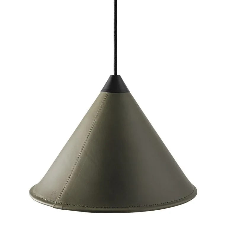 Leather Cone Namibia Ø45 taklampa grass green