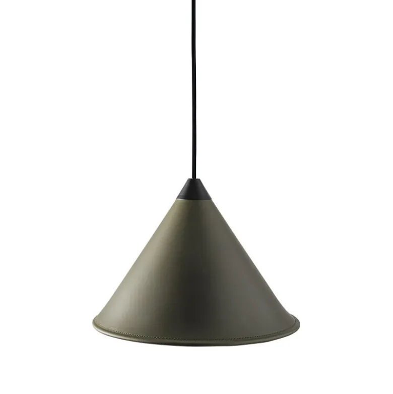 Leather Cone Namibia Ø25 taklampa grass green