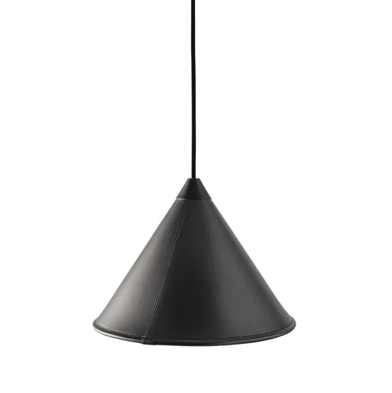 Leather Cone Namibia Ø25 taklampa black