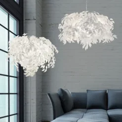 Leavy golvlampa vit