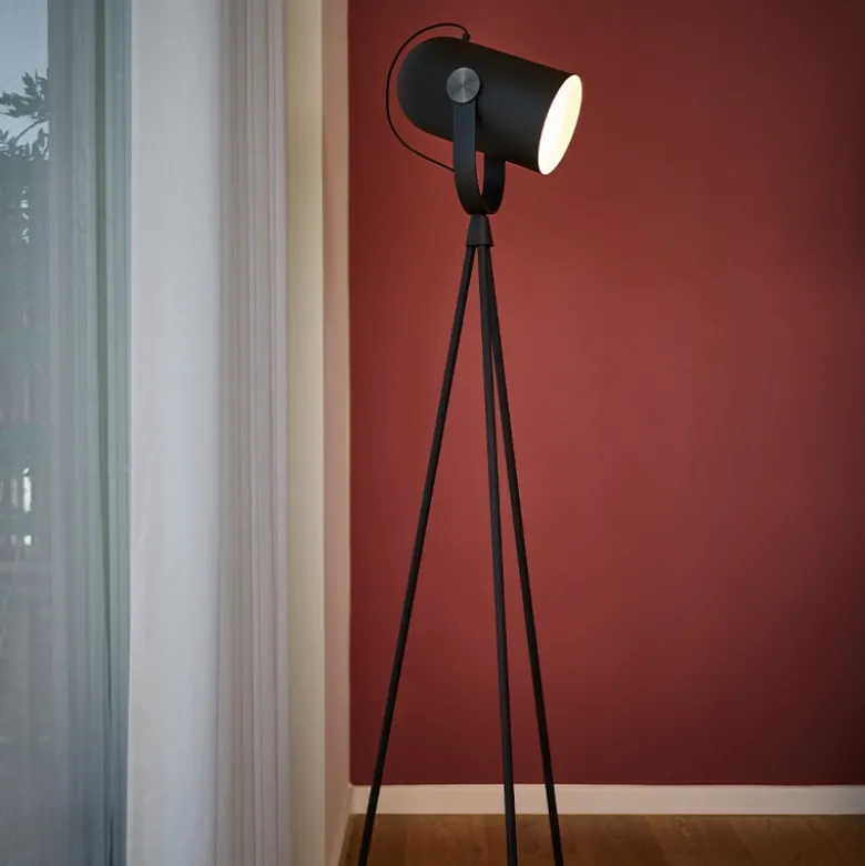 Le Klint 362 Carronade II golvlampa svart/svart ek