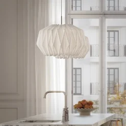 Le Klint 164 round M softly pleated mässing