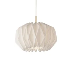 Le Klint 164 round S softly pleated mässing