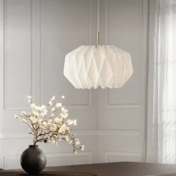Le Klint 164 round S softly pleated mässing