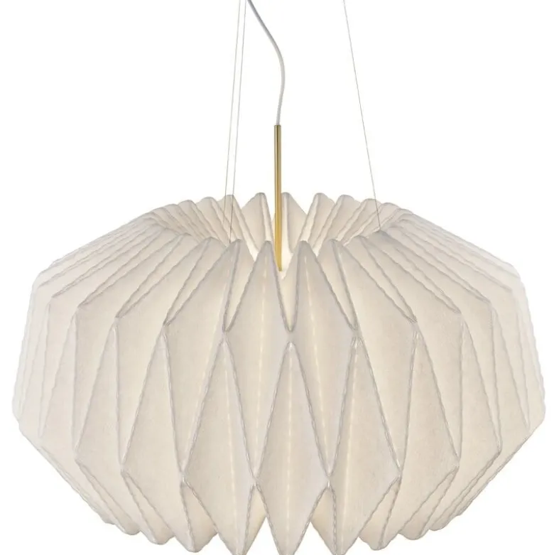 Le Klint 164 round XL softly pleated mässing