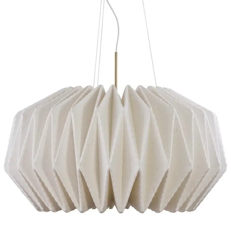 Le Klint 164 round XL softly pleated mässing