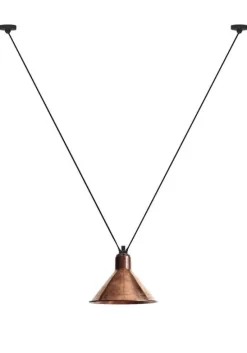 Les Acrobates de gras N°323 L taklampa conic rå koppar