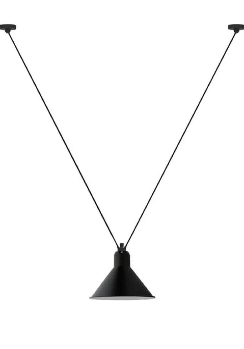 Les Acrobates de gras N°323 L taklampa conic svart