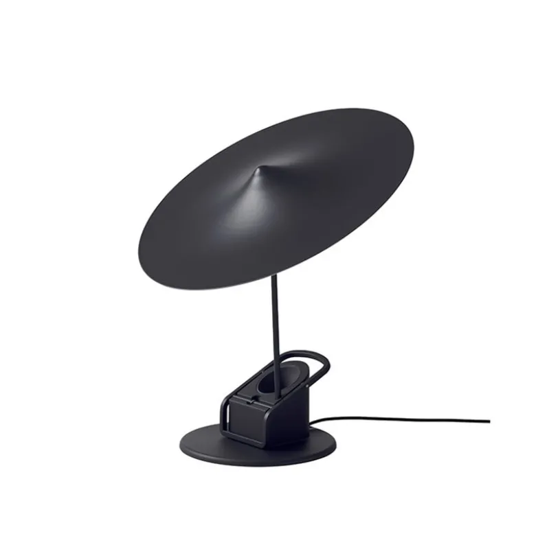 Île w153 bord-/klämlampa Jet black