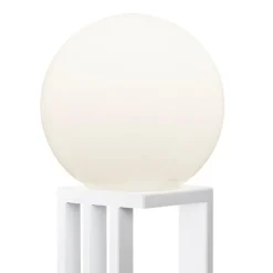 Libreria bordslampa vit strukturlack/opalglas