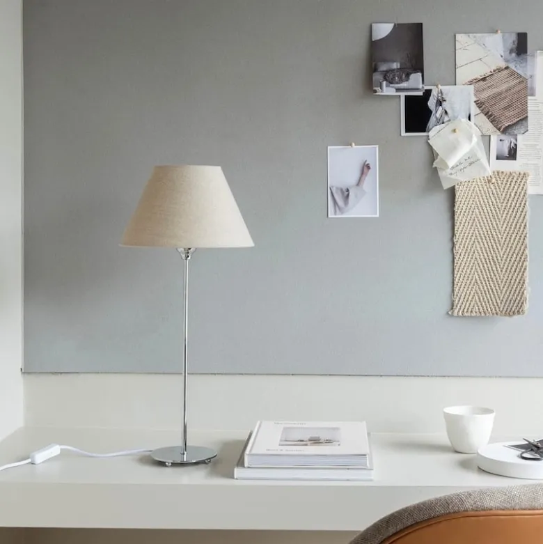 Line 45 bordslampa silver