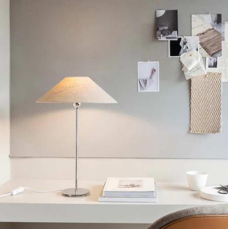 Line 45 bordslampa silver