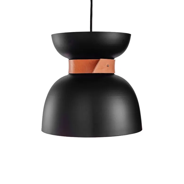 Liv taklampa svart/råmässing