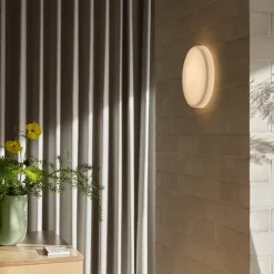 Looped Plafond/Vägglampa m dimmer och brytare vit
