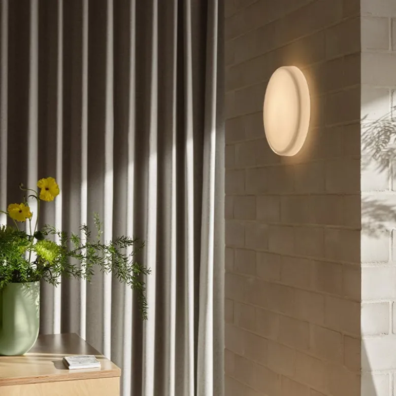 Looped Plafond/Vägglampa m dimmer och brytare vit