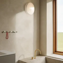 Looped Plafond/Vägglampa vit IP44