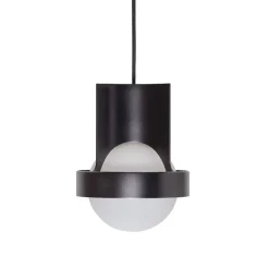 Loop single large taklampa dark grey + Sphere IV LED bulb