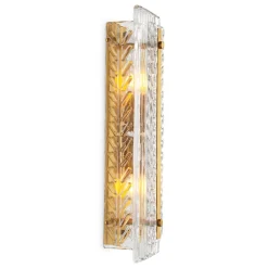 Luciene Vägglampa Antik mässing/glass