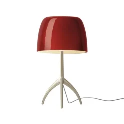 Lumiere grande bordslampa med dimmer champagne/cherry