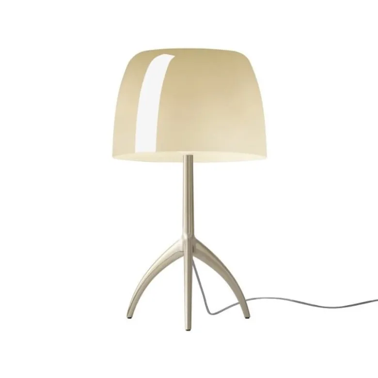 Lumiere grande bordslampa med dimmer champagne/varmvit