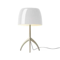 Lumiere grande bordslampa med dimmer champagne/vit