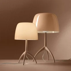 Lumiere nuances grande bordslampa med dimmer cipria