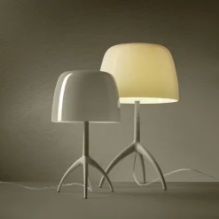 Lumiere nuances grande bordslampa med dimmer creta