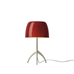 Lumiere piccola bordslampa med dimmer champagne/cherry